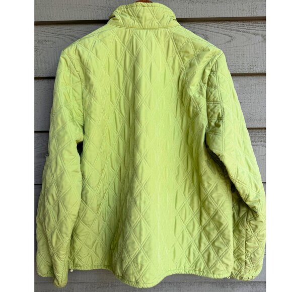 Sundance Quilted Half-Zip Pullover Jacket in Chartreuse Green – Size Large - Picture 4 of 10